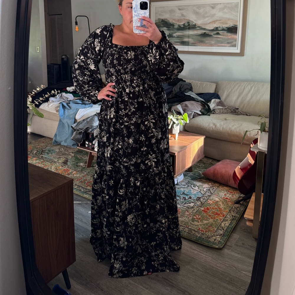 Maxi Black dress, size large